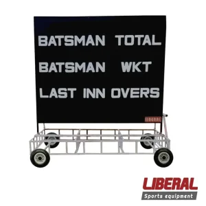 Manual Cricket Scoreboard – Movable Trolley Model by Liberal