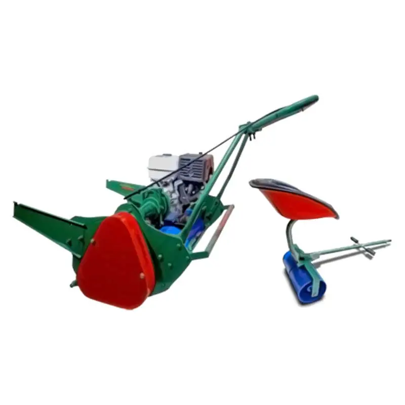 Ride-on petrol cylinder lawn mower for stadium turf in Pakistan