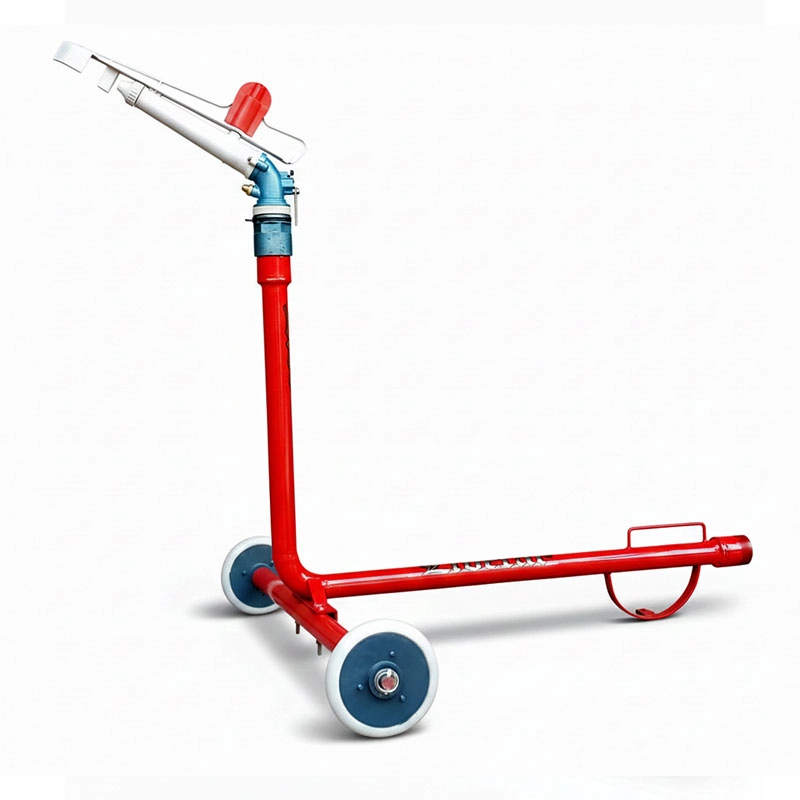 2 inch Liberal Sprinkler Rain Gun System | High-Pressure Irrigation with Portable Wheel Trolley 2-inch Sprinkler Raingun with Portable Red Trolley Liberal Lawn Mowers Pakist