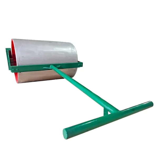 Manual Turf Roller MTR500 with handle – lightweight hand-operated roller for lawn and turf care by Liberal Lawn Mowers.