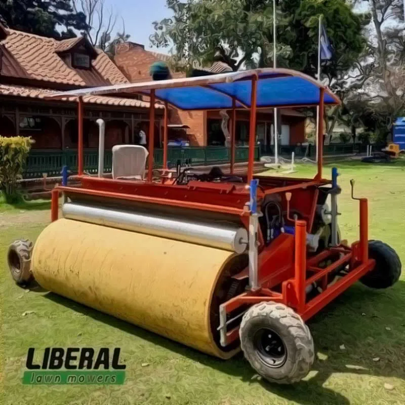 Auto Super Sopper Pakistan | Liberal Pakistan | Auto Super Sopper | Liberal Lawn Mowers – Pakistan’s Trusted Turf Care & Sports Ground Equipment Manufacturer Side view of perforated rollers/drums of Auto Super Sopper
