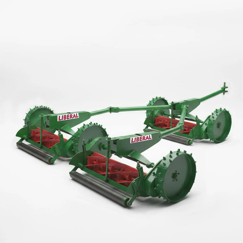3-Unit Gang Mower | Liberal Pakistan Industrial-grade tractor-driven cylinder gang lawn mower by Liberal Pakistan, designed for professional sports ground maintenance, cricket outfields, and golf courses.