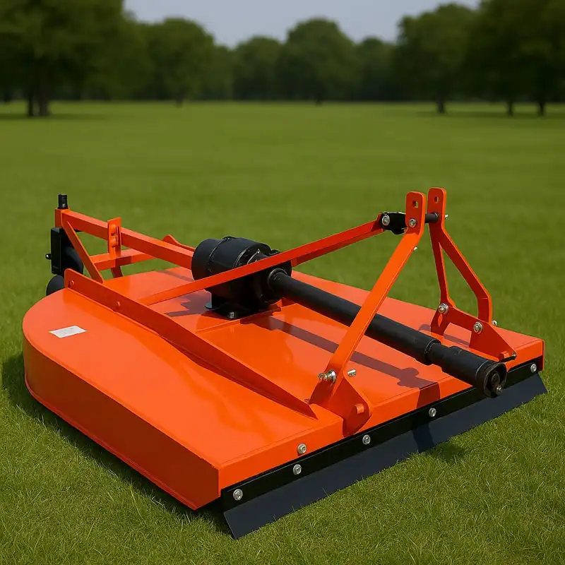 Tractor-operated rotary lawn mower for large-scale turf cutting – heavy-duty mowing equipment by Liberal.