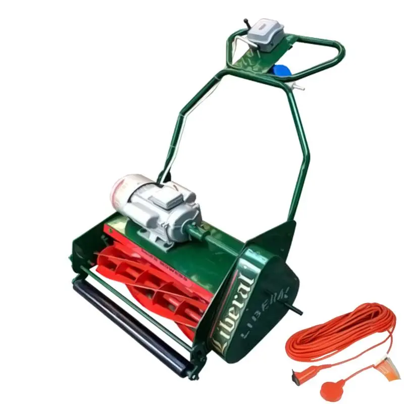 Liberal 30-Inch Electric Cylinder Lawn Mower | Professional Self-Propelled Grass Cutter Pakistan | electric cylinder lawn mower | Liberal Lawn Mowers – Pakistan’s Trusted Turf Care & Sports Ground Equipment Manufacturer 30-inch electric cylinder lawn mower side view – Liberal ELM-Series grass cutter for residential and commercial lawns in Pakistan