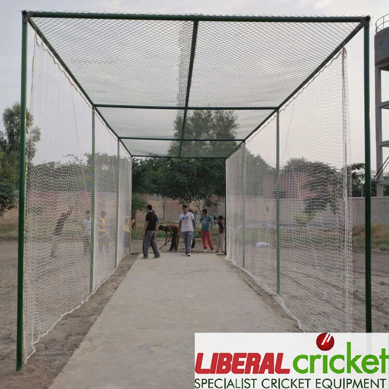 Liberal Cricket Net Cage 50ft x 25ft x10 ft – HDPE NETING Practice Enclosure LLM Pakistan Close-up of Liberal Lawn Mowers polyester cricket net showing mesh pattern