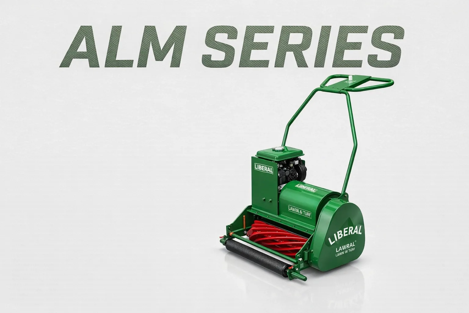 Liberal ALM Series heavy-duty petrol lawn mower for professional turf care in Pakistan.