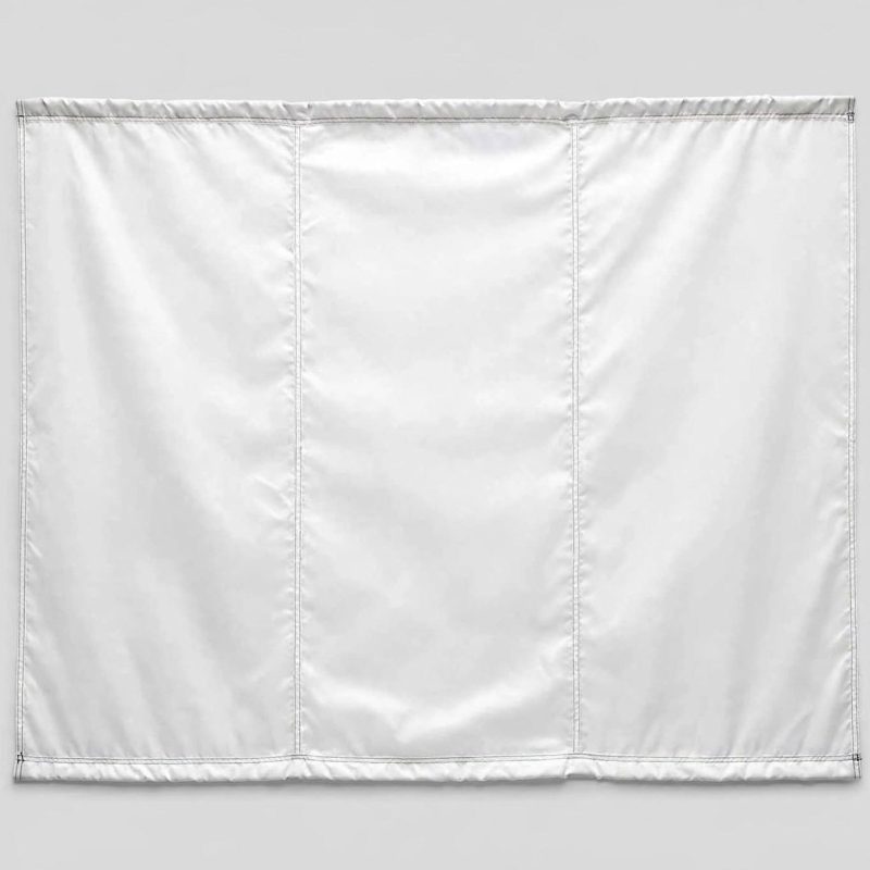 Heavy-Duty Cricket Sight Screen Cloth | Black & White Parachute Fabric