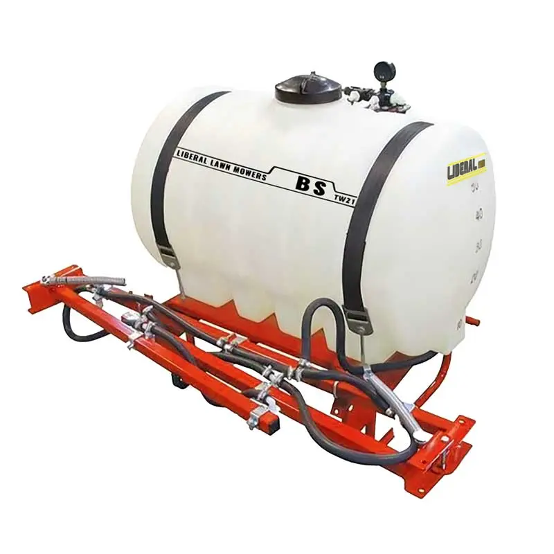 Tractor-mounted boom sprayer and professional fertilizer spreader for turf management in Pakistan